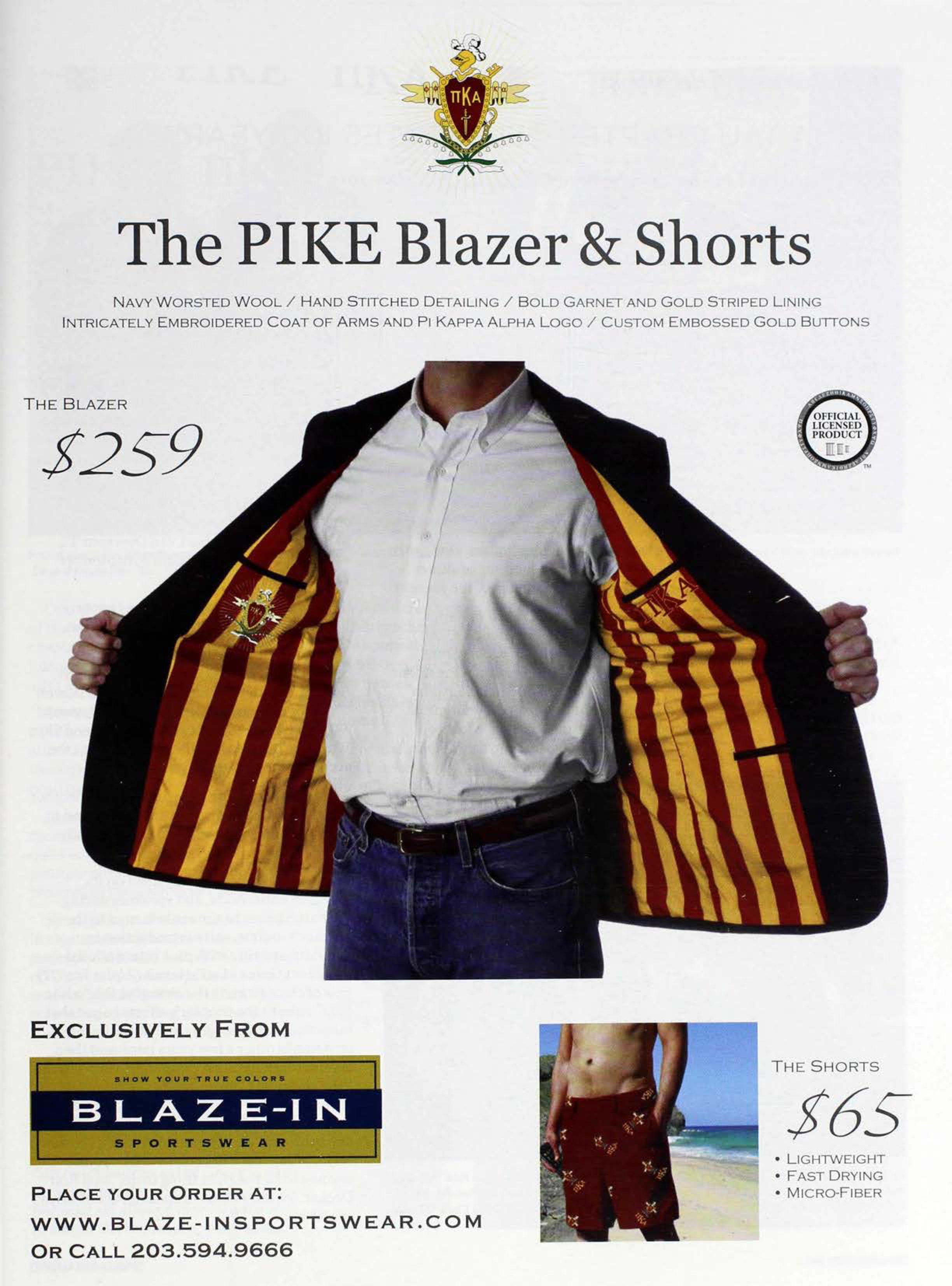 Blaze-Insportwear Advertisement, Autumn 2012